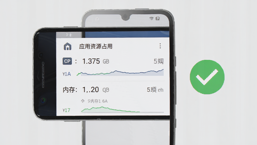 ���������������ʾ��ͼ������չʾһ����׿�ֻ����ֻ���Ļ��ʾӦ����Դռ����壬CPU���ڴ�ռ����ֵ�ϵͣ��Ա�����ɫ�Թ�ͼ���ʾ�������ã�����Ϊǳ��ɫ������Լ�������������ɾ����޶���Ԫ��