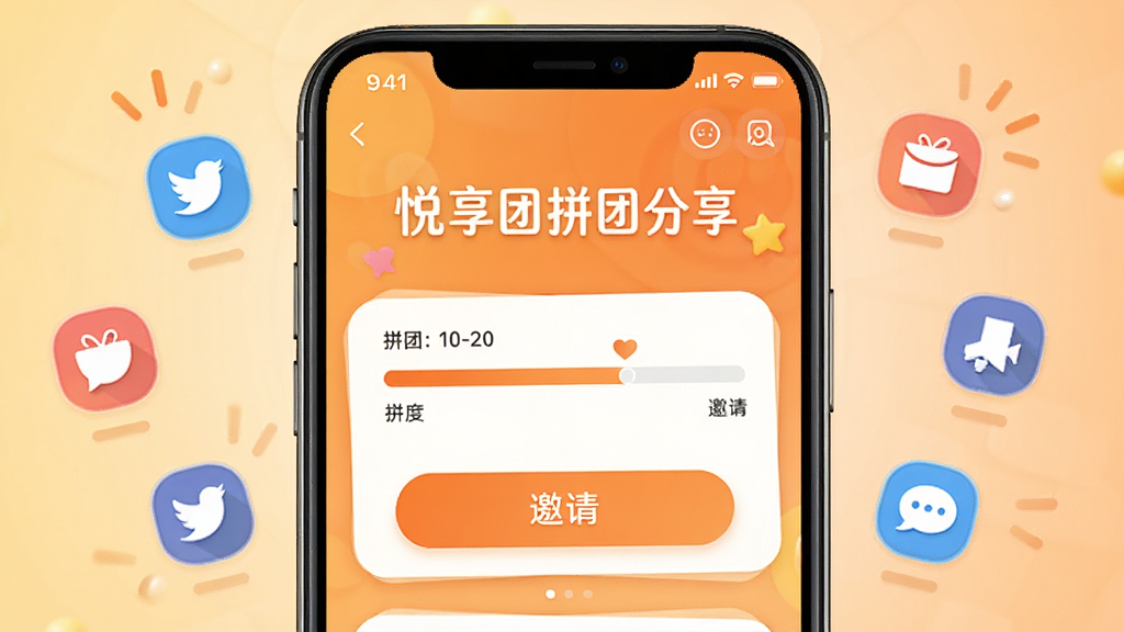 ������ƴ�ŷ������棬�ֻ���Ļ��ʾƴ�Ž����������밴ť����Χ�����罻ͼ�꣬����Ϊů��ɫ���䣬�������Ѻã�ϸ�����������ʸɾ����޶���Ԫ��