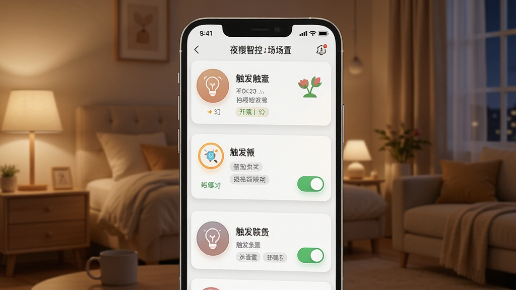 һ��չʾҹӣ�ǿ����ܳ����������ܵ�ͼƬ������Ϊҹӣ�ǿ�APP�еĳ�������ҳ�棬���ֲ�������Ƭʽ���У��Ű�ͻ�����������봥�����������Ϊ��ܰ�ҾӿƼ��磬ϸ�ڰ�������ͼ�ꡢ���ػ��顢������ǩ�����ʸ��壬�ɾ����޶���Ԫ��