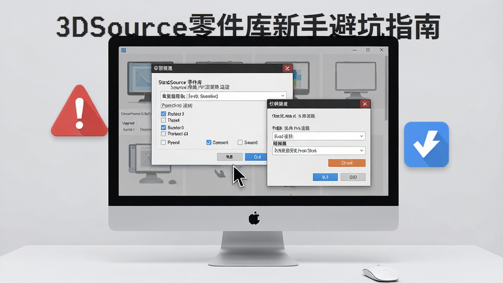 һ��չʾ3DSource��������ֱܿ�ָ�ϵ�ʾ��ͼ������������һ̨������Ļ����Ļ����ʾ������װ·��ѡ��Ի����Ȩ�����ô��ڣ��Ա��к�ɫ����ͼ�����ɫ��ʾͼ�꣬����Ϊǳ��ɫ�칫���棬��������ˣ�ϸ�ڰ������ָ�롢��ѡ��Ͱ�ť�����ʸ��壬����ɾ����޶���Ԫ��