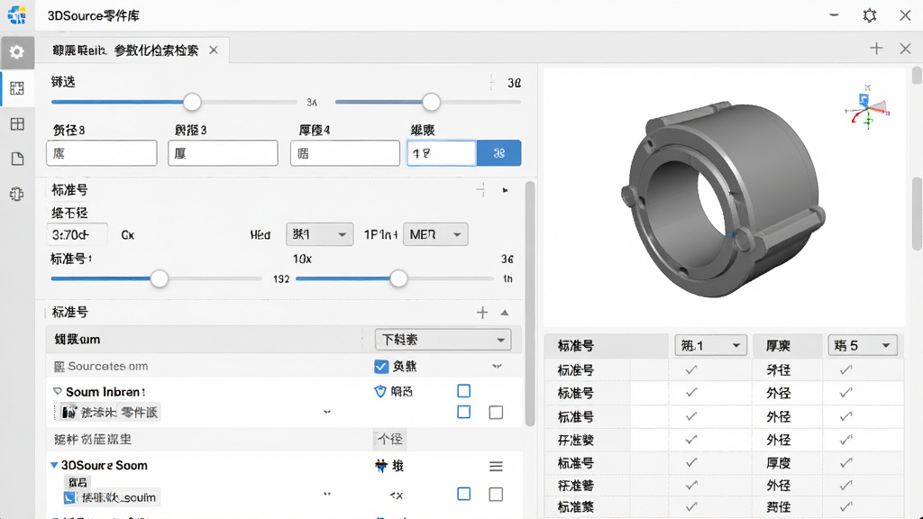 һ��չʾ3DSource�����������������ܵĽ����ͼ���ͼ����������������������壬�����ھ����⾶����ȡ���׼�ŵ�������·���ɸѡ����б����Ҳ�����άģ��Ԥ����������񣬽������ǳɫ���⣬���ֽ��գ�ϸ�ڰ�������ؼ��������˵��͸�ѡ�򣬻��ʸ��壬����ɾ����޶���Ԫ��