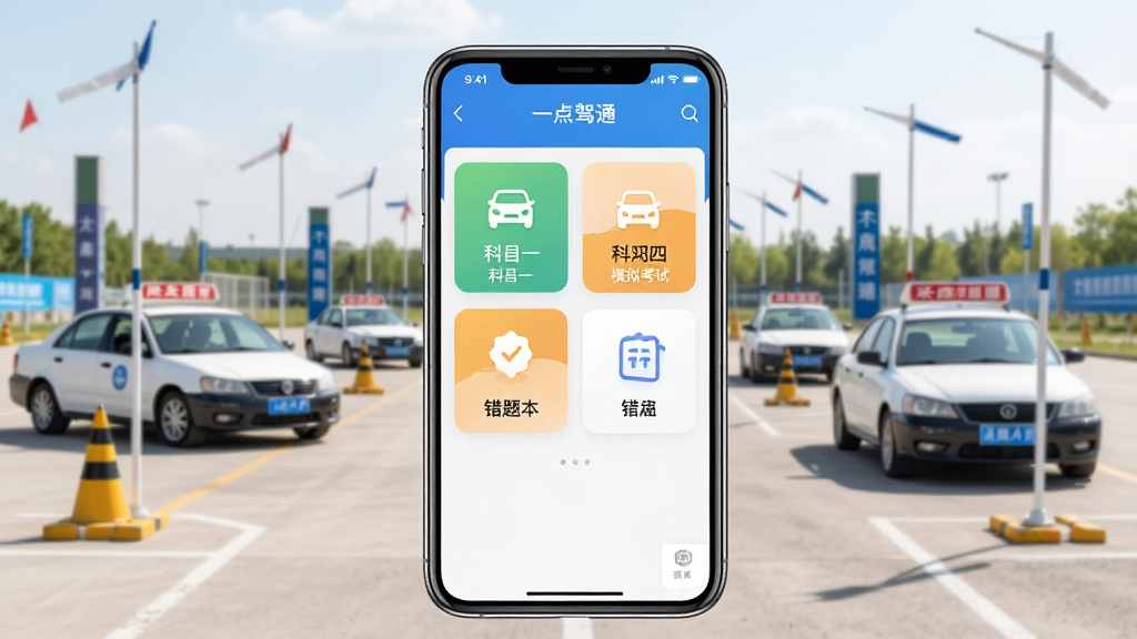 һ��չʾ��Уһ��ͨ�����������ͼƬ�������������ֻ���Ļ����Ļ����ʾ��Уһ��ͨAPP��ҳ���п�Ŀһ����Ŀ�ġ�ģ�⿼�ԡ����Ȿ��ͼ�갴ť������Ϊ�����ļ�Уѵ�������н������ͱ�ˣ����������¼�࣬�����������ɾ��޶���Ԫ��