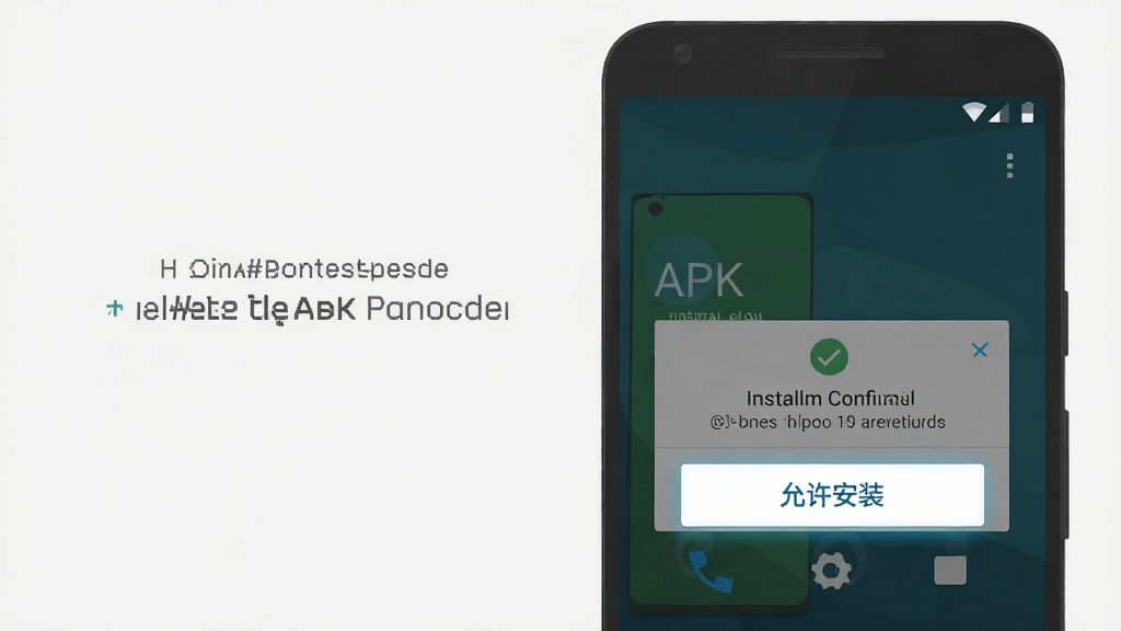 һ��չʾ��׿�ֻ���װAPK�ļ����̵�ʾ��ͼ���������ֻ���Ļ��ʾ��װȷ�ϵ������Ա���