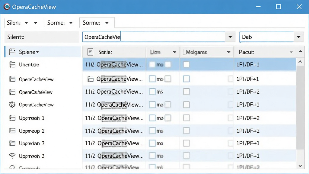 OperaCacheView ��������չʾɸѡ�������ܣ��û���������ɸѡ�ؼ��ʣ��б�ʵʱ���£��������� 