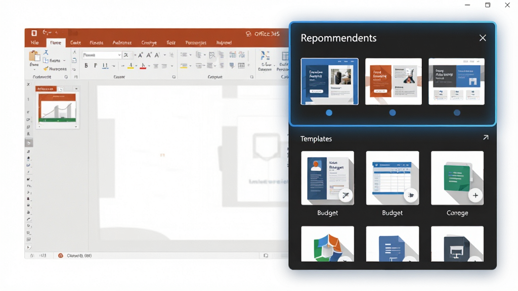 һ��չʾ Office 365 ����������ģ����ͼƬ����������� PowerPoint ���棬�Ҳ�������������Ƽ���壬�����չʾ�����Ű�����ͼ���·���ģ������񣬰���������Ԥ�����ͼ�꣬����Ϊ���������ֽṹ�����Ϊ��ƽ���Ƽ��磬ϸ�����Ƽ�����и����߿�ģ��ͼ����΢ͶӰ������Ϊ���� 4K���ɾ��������޶���Ԫ�ء�
