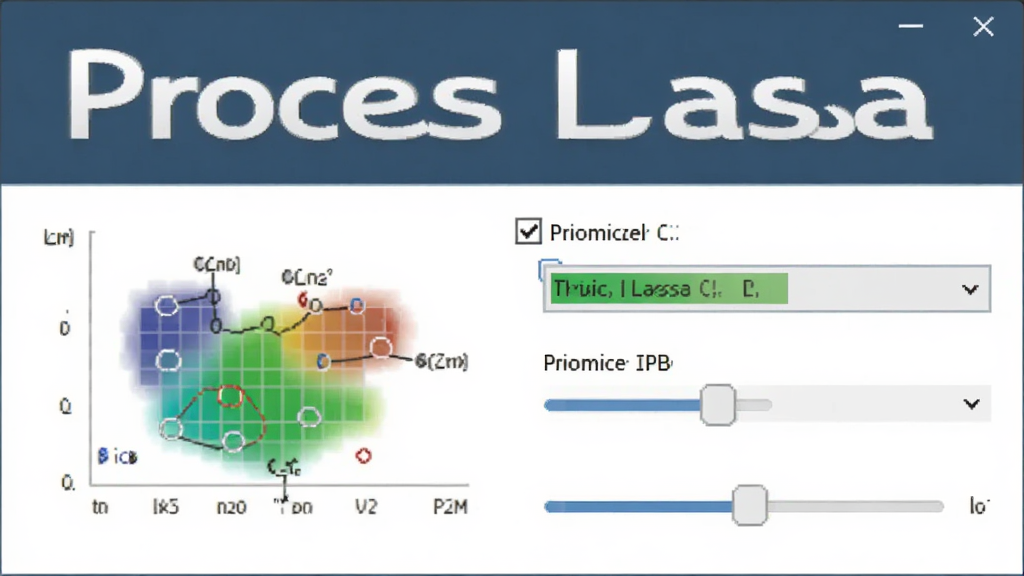 软件规则设置界面截图风格,画面中显示“Process Lasso”字样,旁边有CPU核心分布图与优先级下拉菜单,风格简约商务,布局上下结构,细节包含勾选框与滑块,画质清晰,干净无多余元素