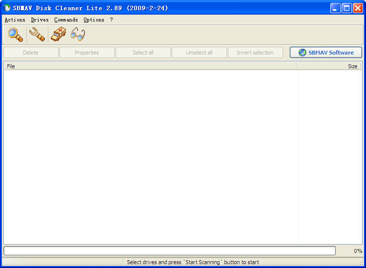 SBMAV Disk Cleaner Lite截图
