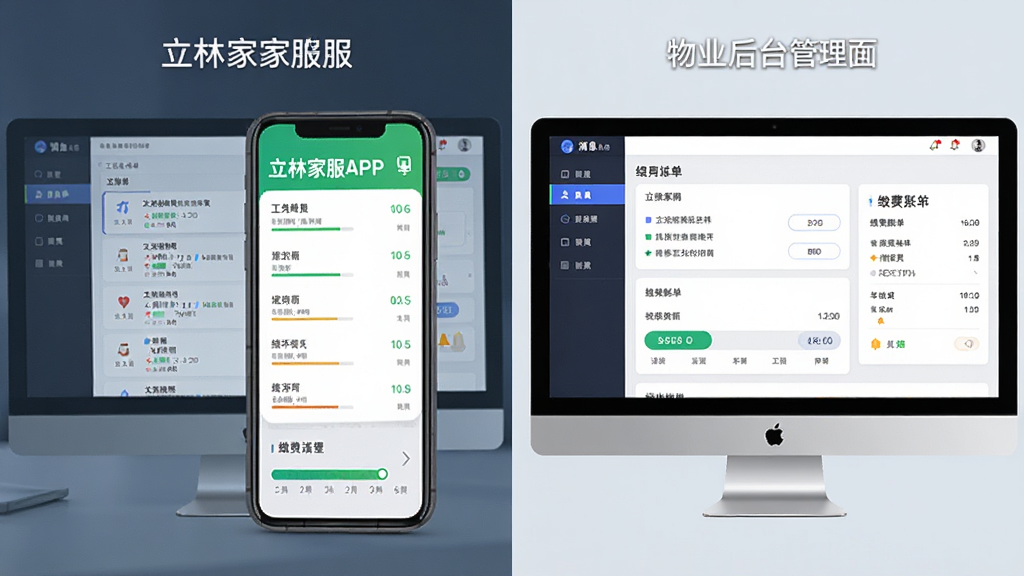 ���ּҷ�APP���޹�����������ҵ��̨�������沢��չʾ������Ϊ�ֻ��͵�����Ļ������Ϊ���Ҳ��У��Ű����룬���Ϊ����Ƽ��磬ϸ�ڰ��������б������������ɷ��˵�����Ϣ����ͼ�꣬�����������ɾ����޶���Ԫ��