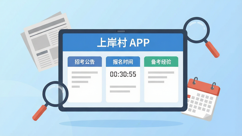 ����������һ�������ĵ��ӹ���壬���������ʾ���ϰ��塱APP����Ѷҳ�棬ҳ�����С��п����桱������ʱ�䡱���������顱����Ŀ���������Χ�����ű�ֽ���Ŵ󾵺�������Ԫ�أ�����Ϊǳ��ɫ���䣬���Ϊ��ƽ����Ϣͼ�廭��������������η��������ʸɾ����޶������Ρ�