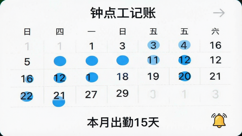 һ������������д����������ʾ���ӵ㹤���ˡ��Ŀ�������ҳ�棬�����ϲ�����������ɫԲ���ǣ��·��С����³���15�족ͳ�����֣��Ա���С��������ͼ�ꡣ����Ϊ���½ṹ�����Ϊ�������죬ϸ�ڰ����������������������ɫ��Ŀ��ͼ���ࡣ���ʸ��壬�ɾ����޶���Ԫ�ء�