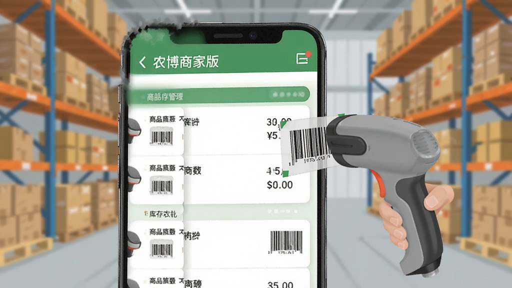 ũ���̼Ұ���Ʒ���������ܽ��棬�ֻ���Ļ��ʾ��Ʒ�б������������������������ɨ��ǹ������Ԫ�أ�����Ϊ�ֿ���ܣ�����ƽ����ƣ���ɫ��ɫ���������������ɾ��޶���Ԫ��
