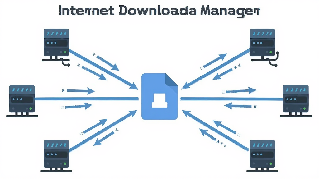һ������Internet Download Manager���߳�����ԭ����ʾ��ͼ������Ϊ����һ���ļ�ͼ�������ܷ�ɢ������������������ͬ�������ڵ㣬���ֳʷ���״���Ű���ֱ�ۣ����Ϊ��ƽ���Ƽ��廭��ϸ�ڰ�������������ͷ��������Сͼ�ꡢ�ٶ���������������������ɾ����޶���Ԫ��