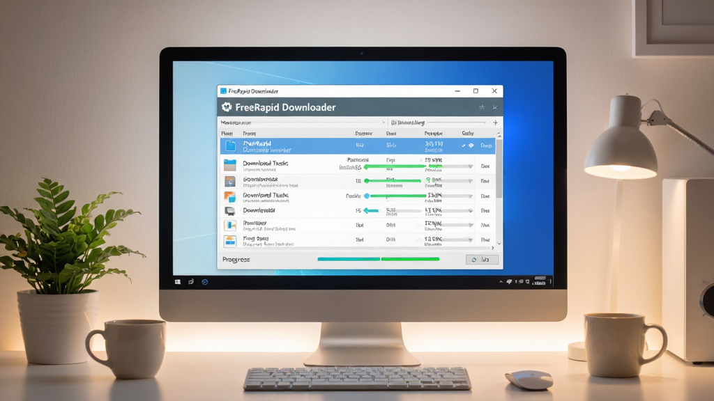 һ��չʾ FreeRapid Downloader �� Windows ���������������ĳ���ͼ��������������������������ڣ�����Ϊ����չʾ���Ű�ͻ�����������б�������������Ϊ���¾ӼҰ칫�磬ϸ�ڰ�����ֲ�����ȱ�����͵���Ļ���ߣ����ʸ��壬�ɾ����޶���Ԫ��