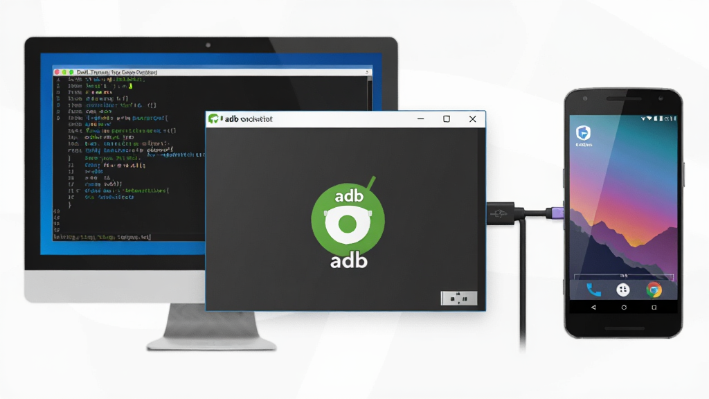 һ��չʾ��׿�豸�����ͨ��USB�����ӽ��е��Ե�ʾ��ͼ�������������adb���߰��������棬���Ϊ�����ն˴��ڣ��Ҳ�Ϊ��׿�ֻ���Ļ�������ɾ���࣬������Ƽ���ʮ�㣬ϸ�����������ʸ��壬�޶���Ԫ��