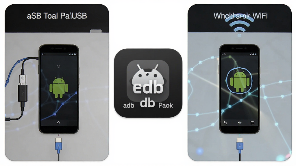 һ��չʾadb���߰�ͨ��USB��WiFi���ַ�ʽ���Ӱ�׿�ֻ��ĶԱ�ͼ�����ΪUSB����ʾ��ͼ���Ҳ�Ϊ��������ʾ��ͼ����������ͻ��adb���߰�ͼ�꣬��������������Լ�Ƽ���ϸ�ڷḻ�����ʸɾ����޶���Ԫ��