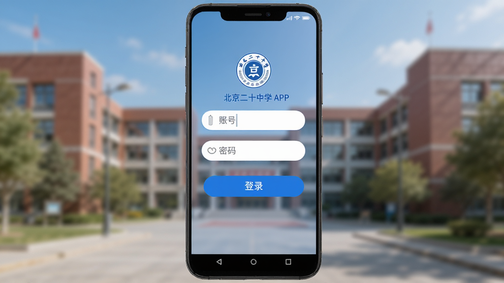 һ����׿�ֻ���Ļ��ʾ������ʮ��ѧAPP�ĵ�¼���棬������У԰��ѧ¥�黯ͼ�������������˺ź�����������Լ���¼��ť�����ּ����У����Ϊ������Ӧ�ñ�׼��¼ҳ��ϸ������������Բ�ǣ���ťΪ��ɫ�����ʸ��壬�ɾ����޶���Ԫ�ء�