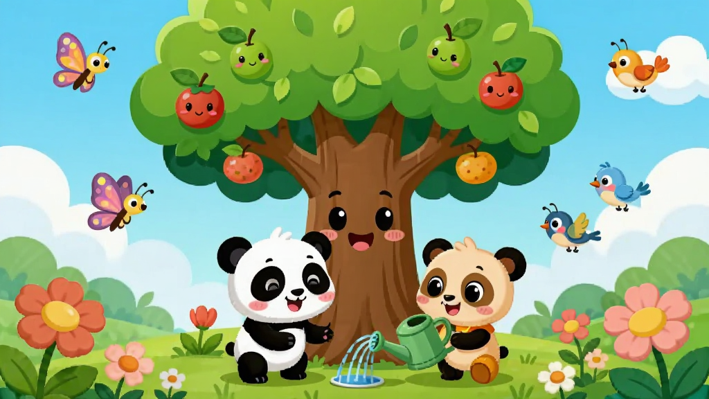 ��������ȻAPP�����棬����������һ�ó��������Ŀ�ͨ�����������пɰ�����è�����������ڽ�ˮ����Χ�����ź�����С���ʢ���Ļ��䣬������������ƺ���ɫ�ݵأ����ֲ������ĶԳƵĿ�ͨ����Ű�����������ϸ�ڰ������˻���ֲ������ɫ�����޵Ĺ�ʵ������Ϊ����2Dʸ����ͨ��񣬸ɾ����࣬�޶���Ԫ��