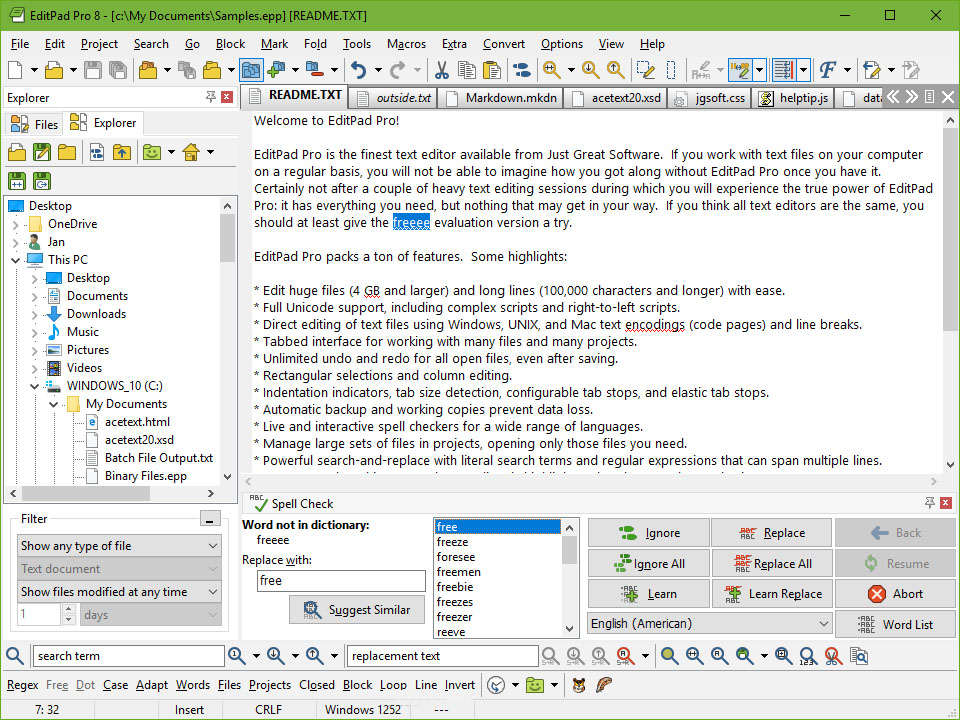 EditPad Pro �ı��༭�� ���� ���� ��ͼ