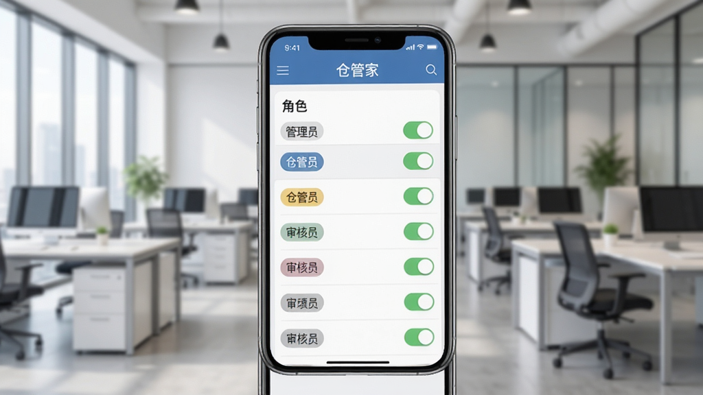 �ֹܼҶ��ɫȨ�޹������棬�ֻ���Ļ��ʾ��ɫ�б���Ȩ�޿��أ���������Ա���ֹ�Ա�����Ա�Ƚ�ɫ��ǩ������Ϊ�ִ��칫�������������࣬���רҵ�����ʸɾ����޶���Ԫ��