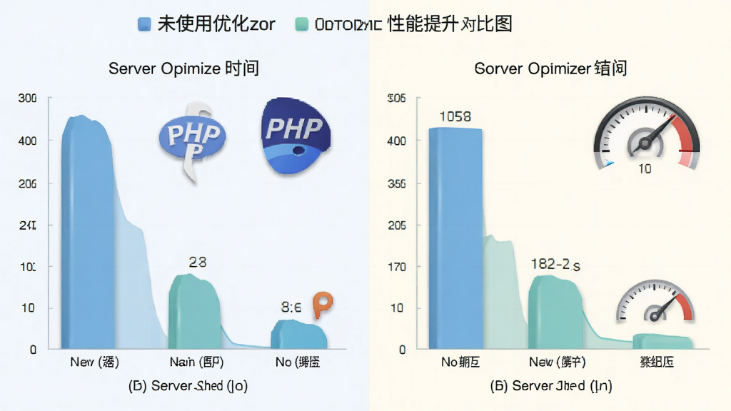 Zend Optimizer ���������Ա�ͼ���������չʾδʹ���Ż���ʱ�ķ�������Ӧʱ����״ͼ���Ҳ�չʾʹ�ú����Ӧʱ���������̣�����Ϊ���ҶԱȲ��֣����Ϊ����ǳɫ���ݿ��ӻ���ϸ�ڰ��� PHP ͼ�����ٶ��Ǳ��̣������������ɾ����޶���Ԫ��