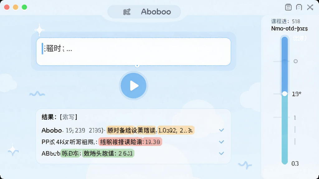 Aboboo��дѵ�����棬����Ϊ������벥�Ű�ť���·���ʾ��д���������ע���Ҳ�Ϊ�γ̽���������������ˬ��ѧϰ��Χ�����ʸɾ����޶���Ԫ��