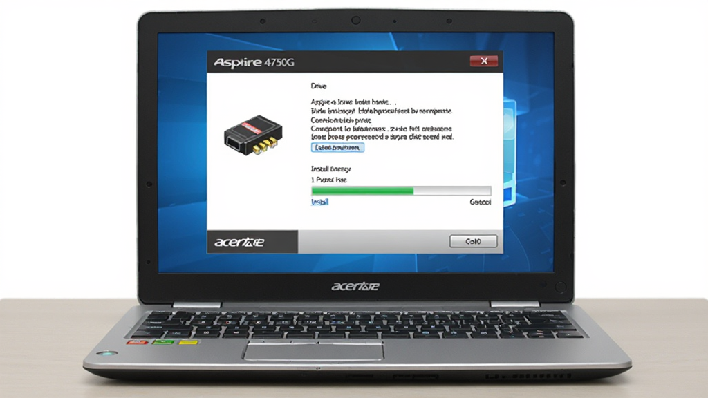 Acer��Aspire 4750G�ʼǱ�����������װ�����ͼ������Ϊһ̨��ɫ�ʼǱ����Է���������������ϣ���Ļ��ʾ������װ�򵼴��ڣ����ֲ��þ��й�ͼ�����Ϊдʵ�Ƽ��磬ϸ�ڰ�������ͼ�ꡢ��װ��������Ʒ�Ʊ�ʶ�������������ɾ����޶���Ԫ��