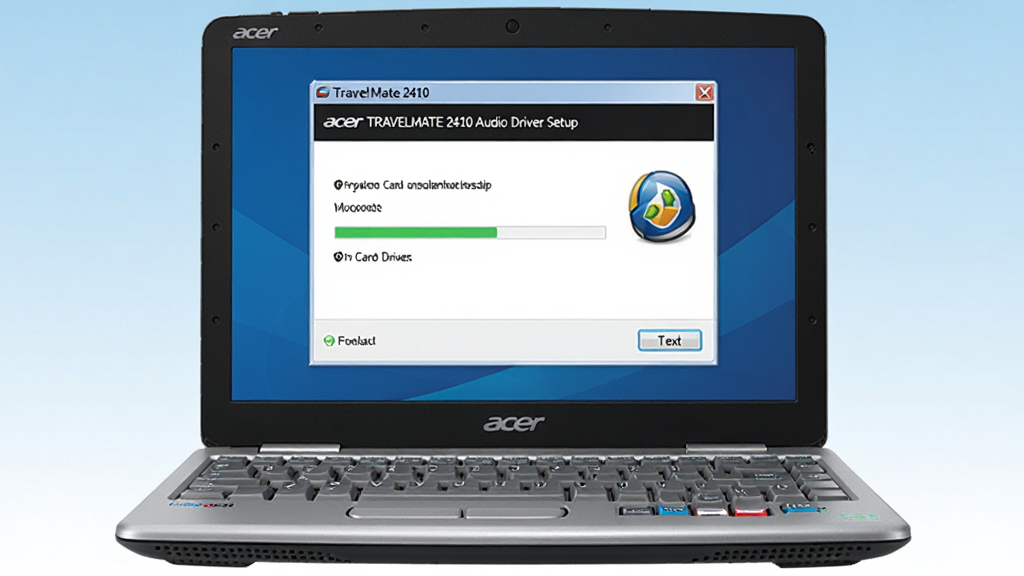 Acer TRAVELMATE 2410ϵ������������װ����Ԥ��ͼ����������Ϊһ̨��ɫ��TravelMate 2410�ʼǱ����ԣ���Ļ��ʾ����������װ�򵼴��ڣ����ڱ���Ϊ