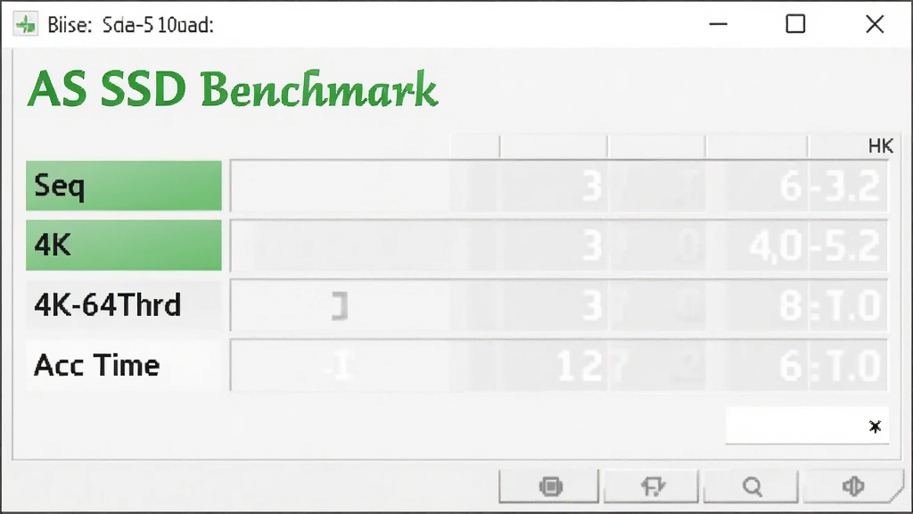 һ�ż������������ͼ���ͼƬ������������ AS SSD Benchmark ���������棬�����ʾ��ɫ�� 