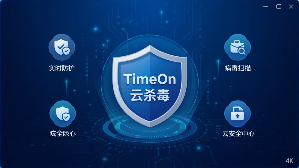 һ������������ȫ��ͼ�������ǡ�TimeOn��ɱ������Բ�ζ��Ʊ�־����Χ������ʵʱ����������ɨ�衢�ư�ȫ������������ģ��ͼ�꣬����������ɫ�Ƽ��н��䣬����ɾ��޶���Ԫ�أ�����������4K�ֱ���