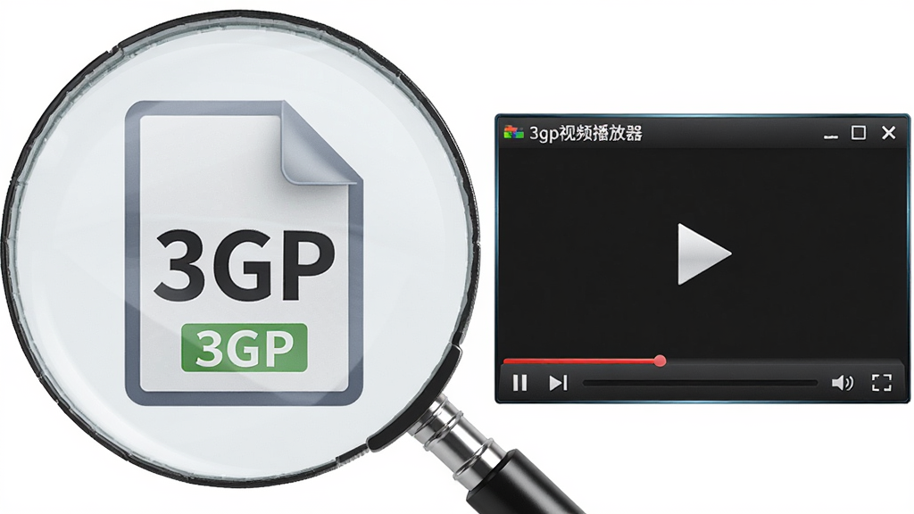 ������һ���Ŵ󾵾۽���3GP�ļ�ͼ���ϣ�����Ϊ����ļ�ͼ�ꡢ�Ҳಥ�Ŵ��ڣ��Ű����Ҷ�Ӧ�����Ϊ�Ƽ���дʵ���ϸ�ڰ����ļ���ʽ��ǩ��3GP���Ͳ����������ϵġ�3gp��Ƶ�����������֣������������ɾ����޶���Ԫ��