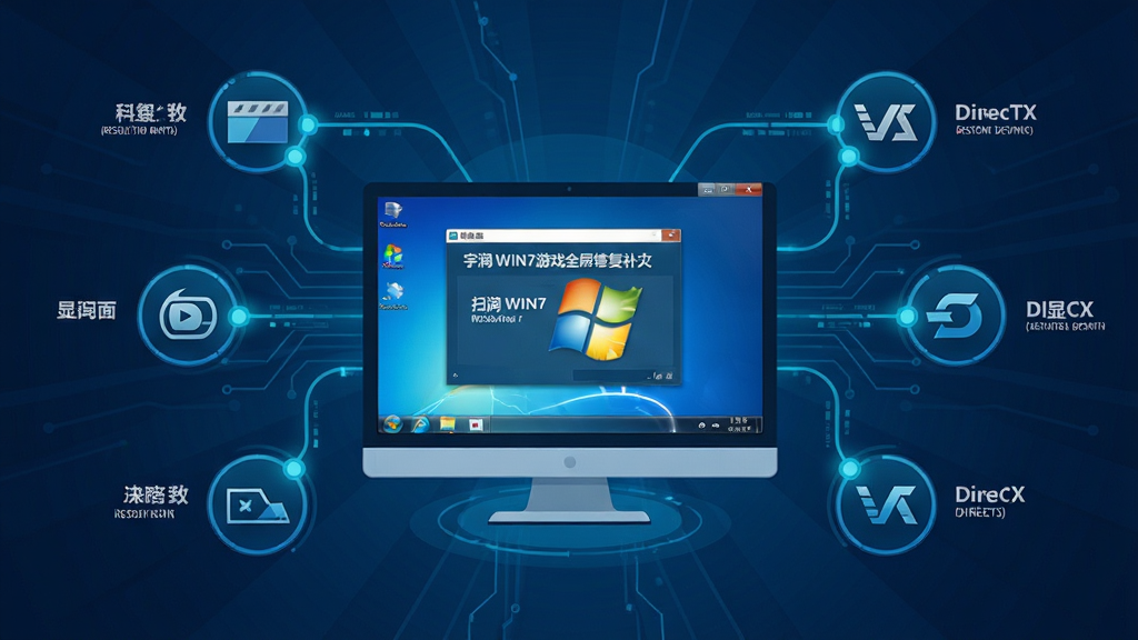 һ���Ƽ���ʮ���ϵͳ���ʾ��ͼ������������һ̨����Windows 7ϵͳ�ĵ�����Ļ����Ļ����ʾ����WIN7��Ϸȫ���޸���������ɨ��ϵͳ��������Ļ��Χ�����ŷֱ��ʡ��Կ���DirectX�ȼ����Ŀ��ͼ�꣬��������ɫ�Ƽ���񣬲���Ϊ���з���״�����Ϊ��ƽ���Ƽ��廭��ϸ�ڰ�����������������������ڵ㡢���������ֱ�ǩ�����ʸ��壬�ɾ����޶���Ԫ��