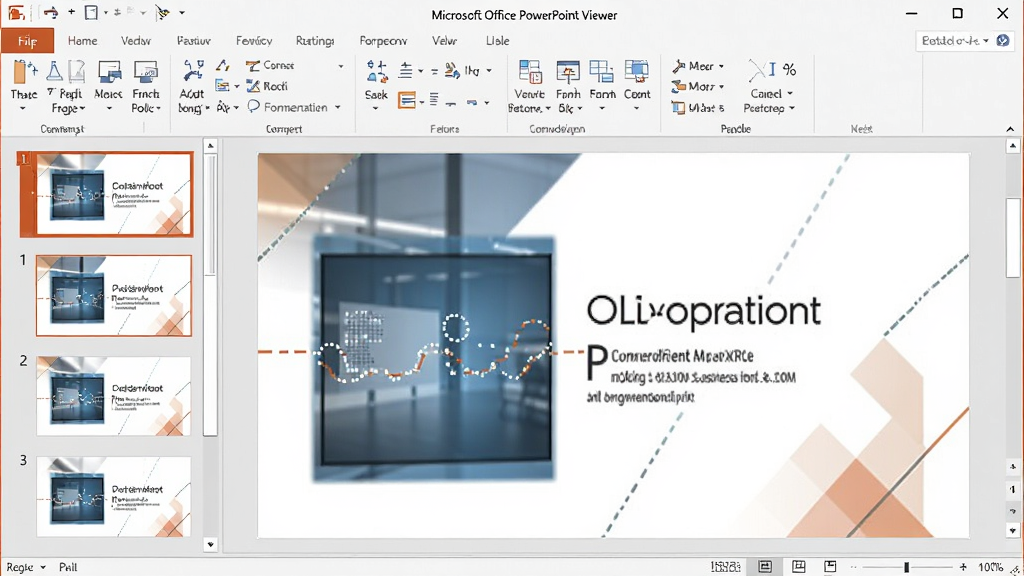 һ�Ÿɾ�������������չʾͼ������Ϊ Microsoft Office PowerPoint Viewer �������ڣ�������չʾ��һ��������PPT�õ�Ƭ������Ϊ���õ�Ƭ����ͼ�б����Ҳ���չʾ�����������������Ű����룬���Ϊ�ִ��칫�Ƽ��磬ϸ�ڰ���������ͼ�갴ť�����ֱ�ǩ�����ʸ��壬����ɾ����޶���Ԫ��