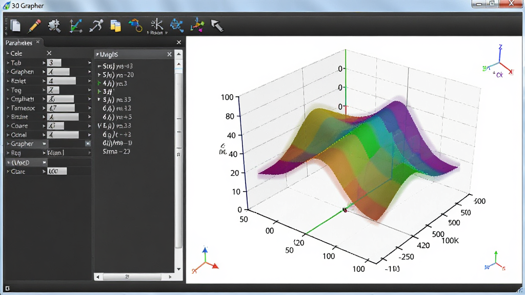 ������3D Grapher���������ͼ������Ϊ����������Ҳ���άͼ�������Ű����������Ϊרҵ�������棬ϸ�ڰ���������̶ȡ���ɫ���桢�����б������ʸ��壬�ɾ����޶���Ԫ��