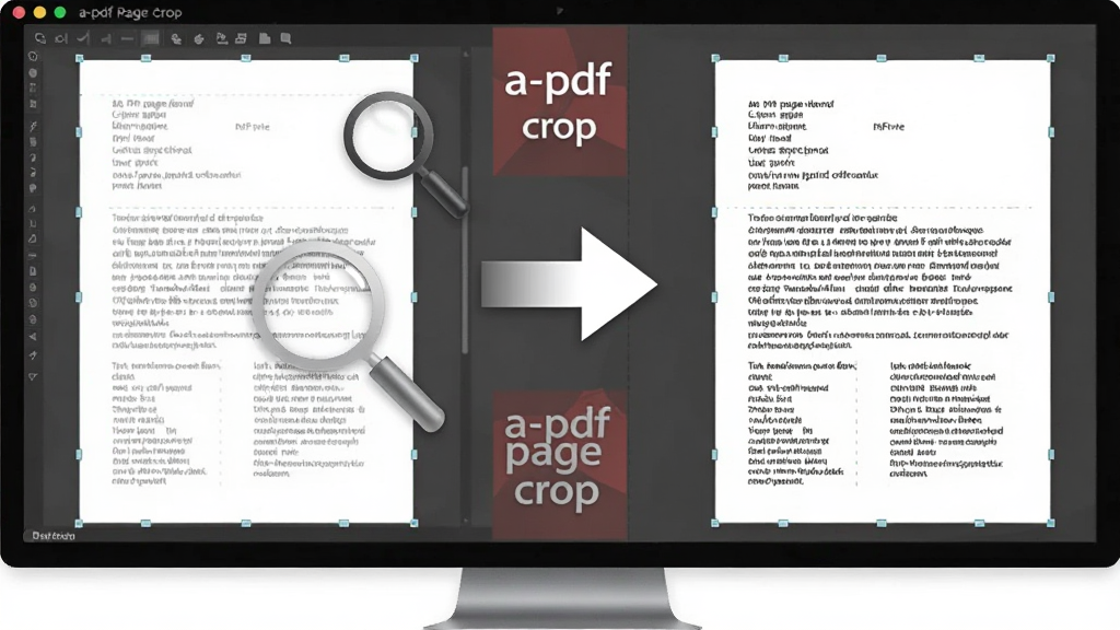 һ��ǿ��a-pdf page crop���������ͼƬ�����������ǵ�����Ļ������ǲü�ǰ��PDFҳ�棬�Ҳ��ǲü�������������ҳ�棬�м��ü�ͷ���ӣ����Ϊ�Ա�չʾ���ϸ�ڰ����Ŵ�ͼ�ꡢ���������ֱ�Ե��a-pdf page crop����logo�����ʸ��壬�ɾ����޶���Ԫ��