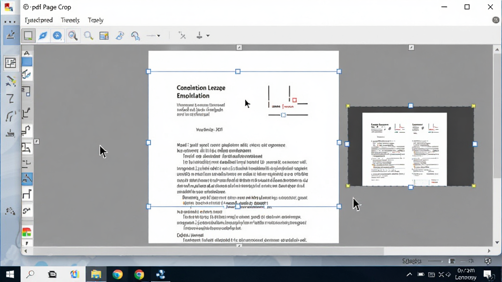 a-pdf page crop��������ʱ�ĵ��������ͼ�������������������ں�һ�ݴ򿪵�PDF�ĵ�����������ʾ�ü����Ԥ��Ч�������Ϊ��ʵ�칫������ϸ�ڰ��������������ָ�롢���������֣����ʸ��壬�ɾ����޶���Ԫ��