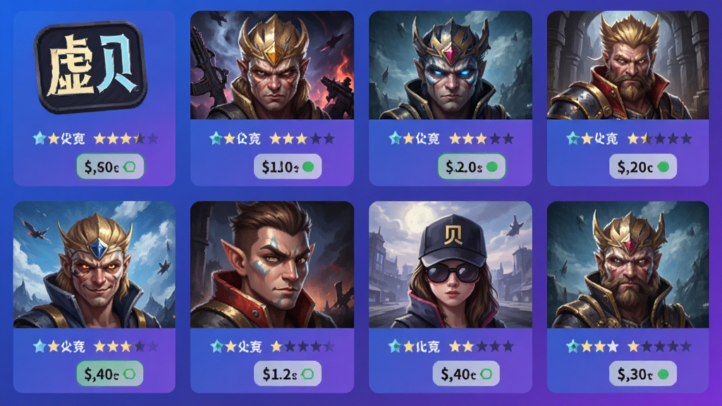 �鱴�羺������Ϸ�˺���Դչʾ��������������ʽ���ж��������Ϸ���棬ÿ�ŷ����·���ע�˺Ŷ�λ��۸��ǩ�����岼�����뻮һ�����Ϊ��ƽ����ƣ���ɫ�����Ͻ���Ϊ����ϸ�ڰ�����Ϸͼ�ꡢ�����Ǽ�������״̬��ʶ�����ʸ��壬�ɾ����޶���Ԫ��