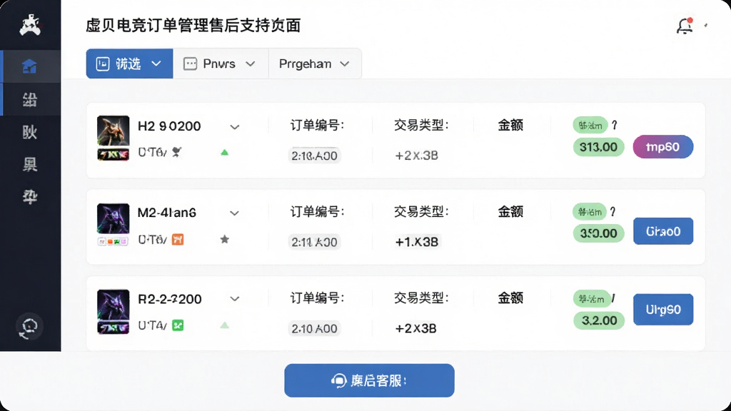 �鱴�羺�����������ۺ�֧��ҳ�棬����չʾ�����б����棬ÿ������������Ϸ���ơ�������š��������͡�����״̬��ǩ��������ɸѡѡ����ײ��пͷ���ڰ�ť������Ϊ�����б�ʽ�����Ϊ�����Լ�磬ϸ�ڰ���״̬��ɫ���֡�ʱ�����������ť�����ʸ��壬�ɾ����޶���Ԫ��