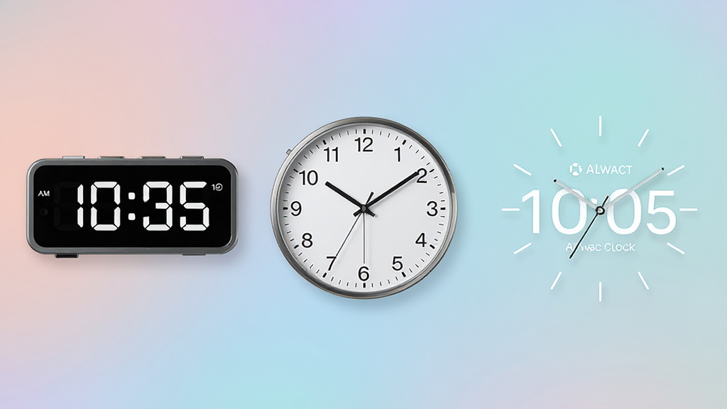 Alwact Clock ����ʱ����ʽչʾ�������в��ų�������ʱ�ӡ�ģ����̺ͼ�Լ����ʱ�����ֲ�ͬ���Ľ��棬�����������򣬱���Ϊ��͵Ľ���ɫ��������¼�Լ��ϸ�ڷḻ�����ʸɾ��������޶���Ԫ��