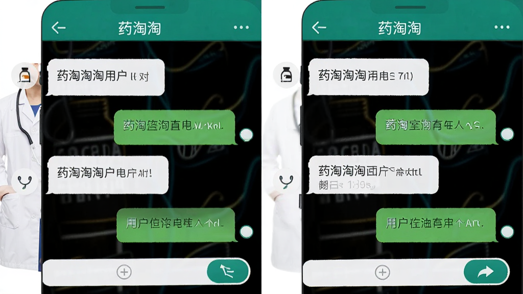 ������ҩ����Ӧ�õ�������ѯ������棬�������Ϊ�û��������ݣ��Ҳ�Ϊҩʦ�ظ����ݣ�����Ϊ�ֻ���Ļ����չʾ�����Ϊ���Ի�ʽUI��ϸ���ϰ�����ҩ���ԡ������������ͷ��Ͱ�ť�����ʸ��壬�ɾ����޶���Ԫ��