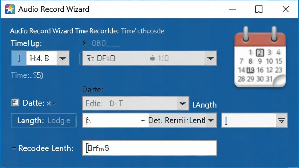 һ��չʾ Audio Record Wizard ��ʱ¼�����ô��ڵ�ͼƬ������������������ʾʱ��ѡ�������������ú�¼��ʱ��������Ա�������ͼ��װ�Σ�������ʵ�ü�࣬�����������ɾ��޶���Ԫ��