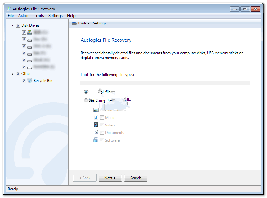 Auslogics File Recovery(��˹�߼��ļ��ָ�)��ͼ