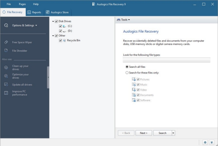 Auslogics File Recovery(��˹�߼��ļ��ָ�)��ͼ