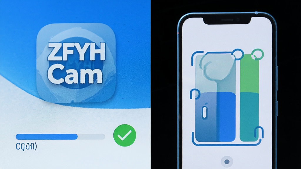 һ����׿�ֻ���Ļ��д����ʾ ZFYH Cam Ӧ��ͼ���һ�����ؽ������ո���ɵ�״̬���Ա���һ����ɫ�Թ���Ǳ�ʾ��װ�ɹ��������Ҳ�չʾ�ֻ��洢�ռ�����ʾ��ͼ������������ˬ��ɫ��������Ϊ��������Ϊ���ҷ�����ϸ�ھ��£����ʸ��壬�ɾ����޶���Ԫ�ء�