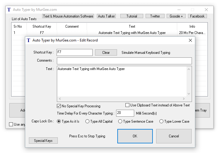 Auto Text Typer 安卓版 界面截图