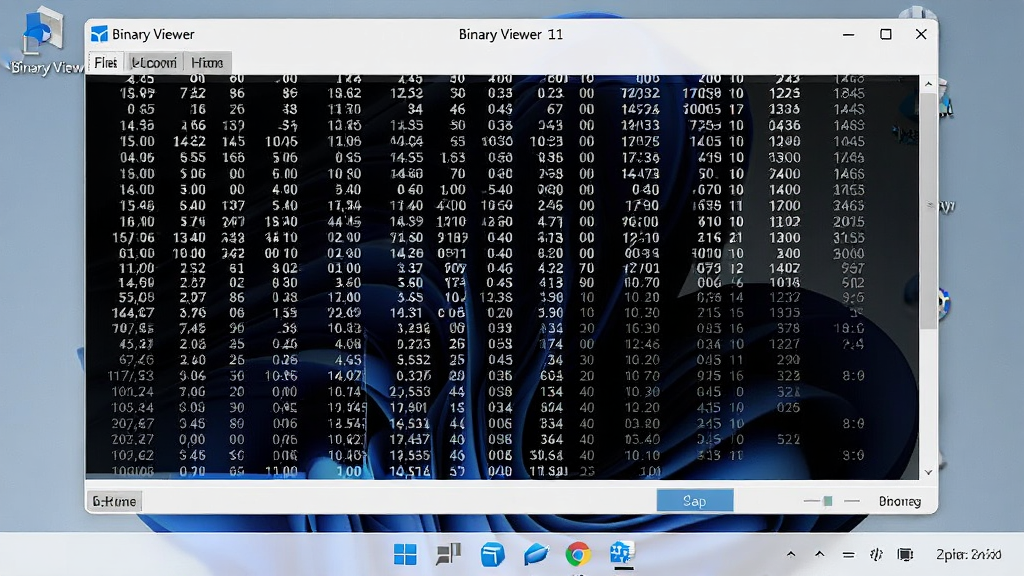 һ��Binary Viewer������Windows 11ϵͳ�µ����н�ͼ����������������������ʾʮ���������ݣ����ڱ�������ʾ�������ƣ��������ɼ�Windows 11���ͼ�꣬�������������룬����Ϊ�����ֽ�����廭��ɾ����࣬��������
