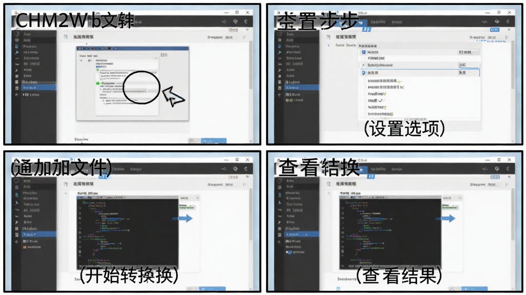 CHM2Web ʹ�ý̳̲���ͼ��������������������ֲ���ͼ������Ϊ�ĸ�����ʽ���У��Ű�Ϊ���ϵ��´����ң����Ϊ�̳�ͼ�⣬ϸ�ڰ��������ļ�������ѡ���ʼת�����鿴����ĸ������ע�������������ɾ����޶���Ԫ��