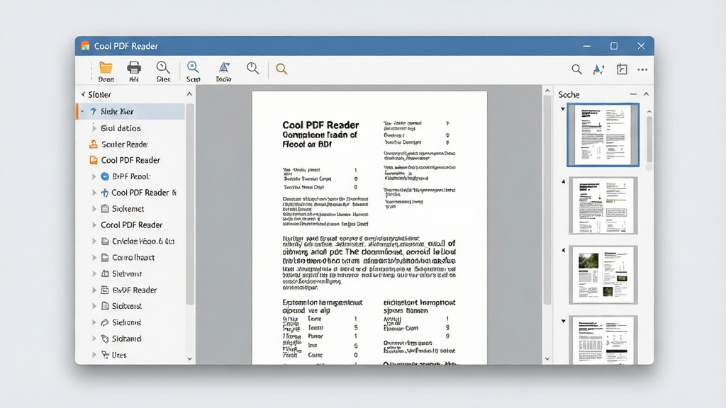 һ�ż���ִ�����������չʾͼ������Ϊ Cool PDF Reader �������ڣ�����Ϊ������ʾһ��������PDF�ĵ�ҳ�棬���Ϊ��ǩ���������Ҳ�Ϊҳ������ͼ�����������������򿪡���ӡ�����ŵ�ͼ�ꡣ�Ű����룬���Ϊ��ƽ������磬ϸ�ڰ���������������Ⱦ����͵Ĵ�����Ӱ��ǳ��ɫ���������ʸ��壬�ɾ����޶���Ԫ�ء�
