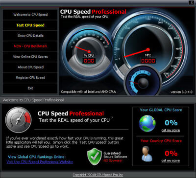 CPU Speed Professional(CPU速度专业版)截图0