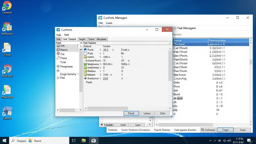 һ��չʾ CurrPorts ���������� Windows �����ϵ�ͼƬ����������������λ����Ļ���룬�Ա���������������ڶԱȣ�ͻ���˿�����̶�Ӧ��ϵ�����Ϊʵ��ʹ�ó�����ͼ��ϸ�ڰ�������ͼ�ꡢ���������������ڲ��ţ������������ɾ����޶���Ԫ��