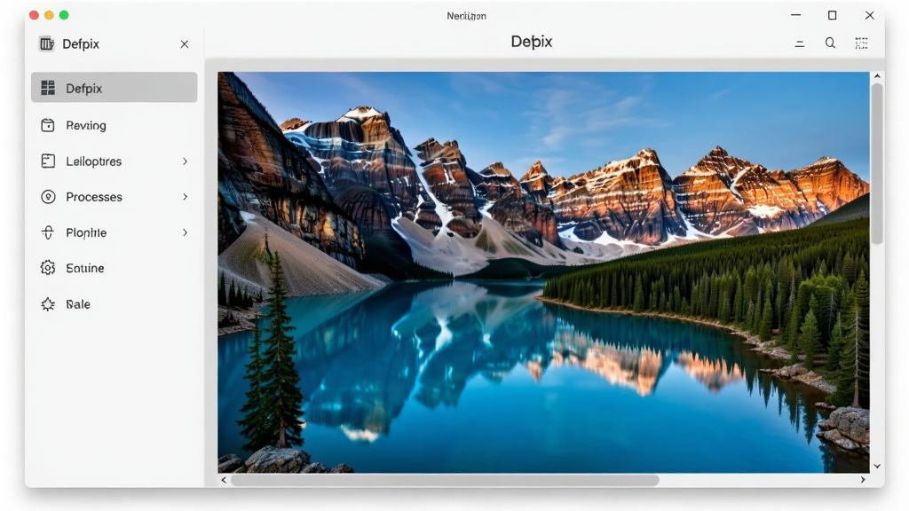 һ��չʾ Defpix �����������ͼƬ�������������������ڣ����Ϊ���ܵ��������Ҳ�ΪͼƬԤ�����򣬴�������ʾһ�ž��������ĸ���羰��Ƭ�����岼��������������ִ������ʸɾ����޶���Ԫ��